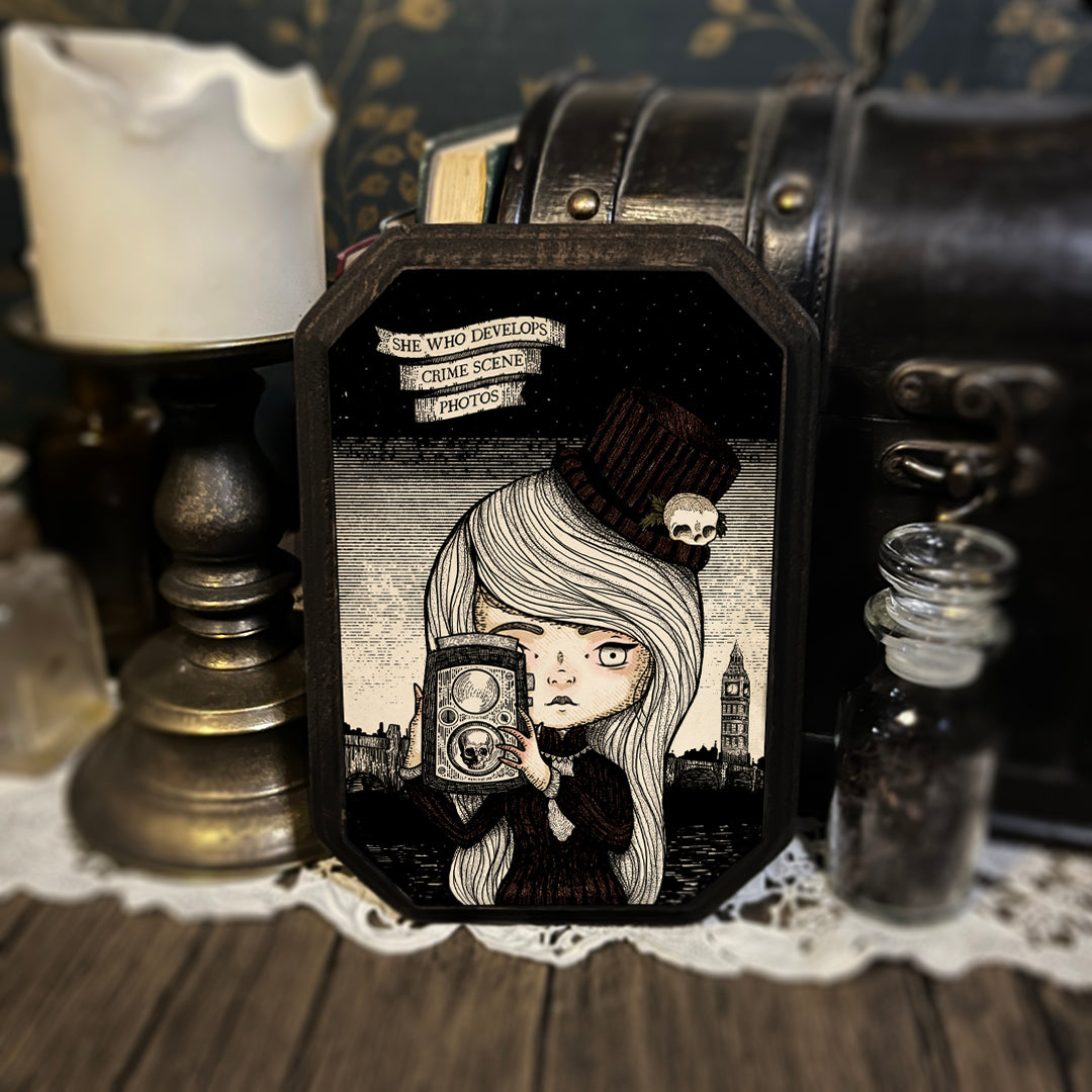 The Forensic Orphan (wood print)