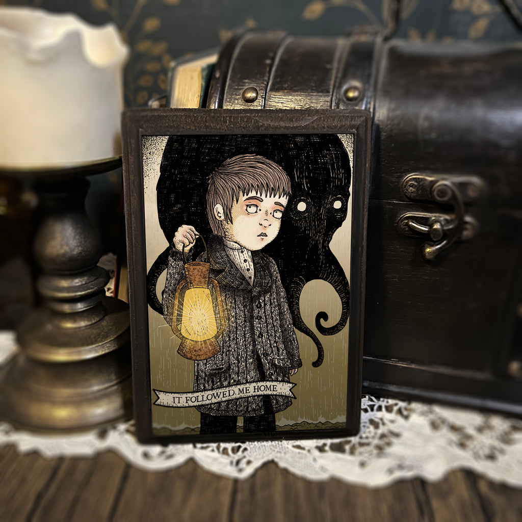 Followed me home (wood print)