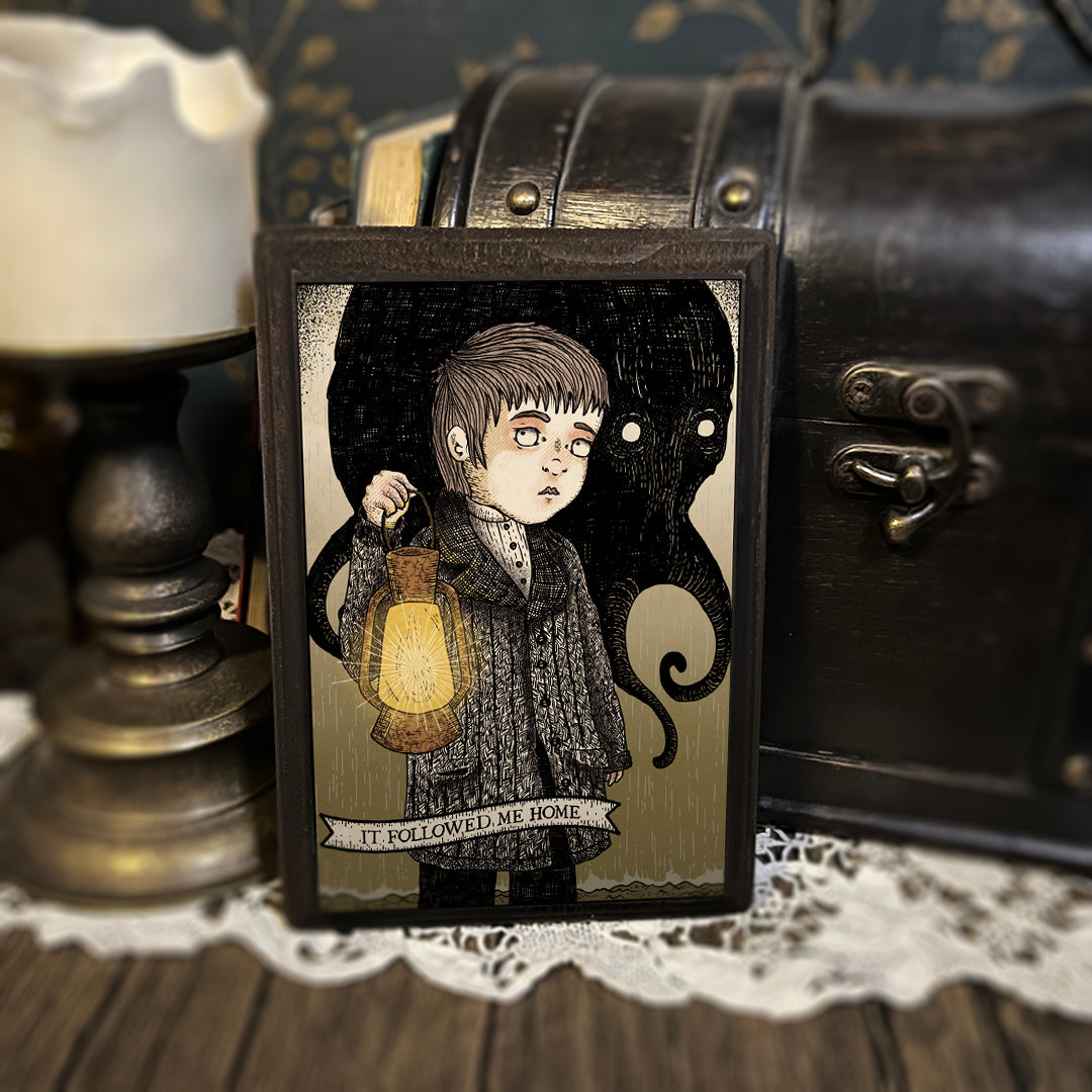 Followed me home (wood print)