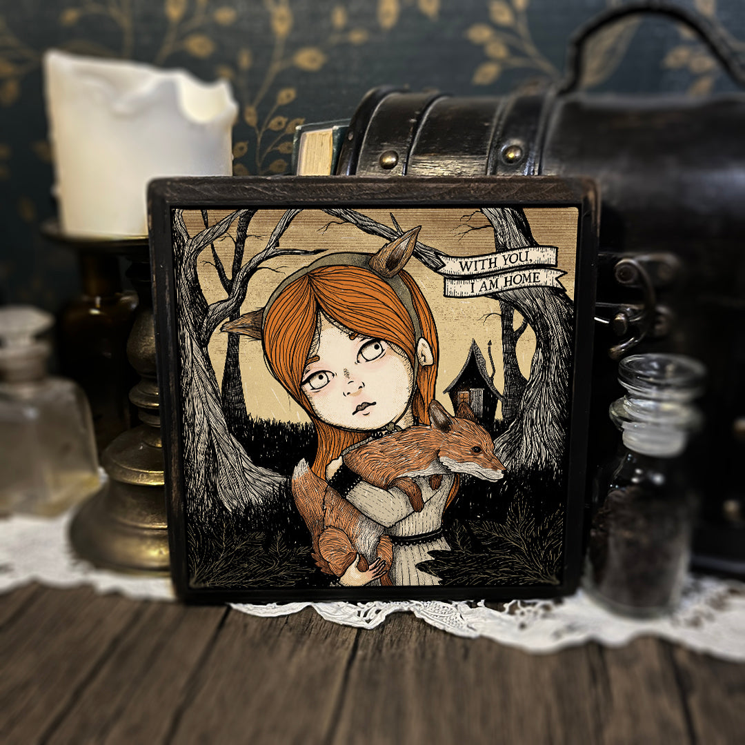 Red Fox Orphan (wood print)