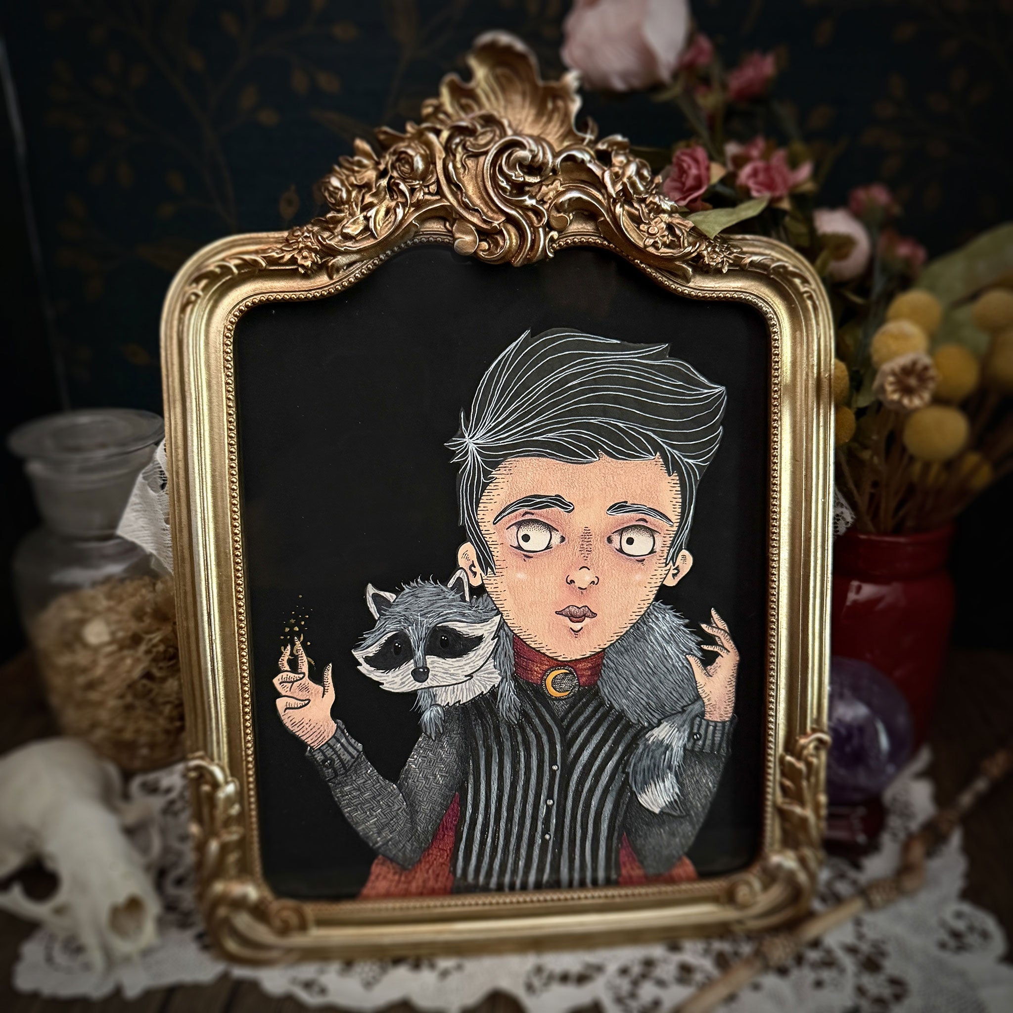 whimsy racoon warlock