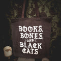 Books, Bones & Black Cats — Tote Bag