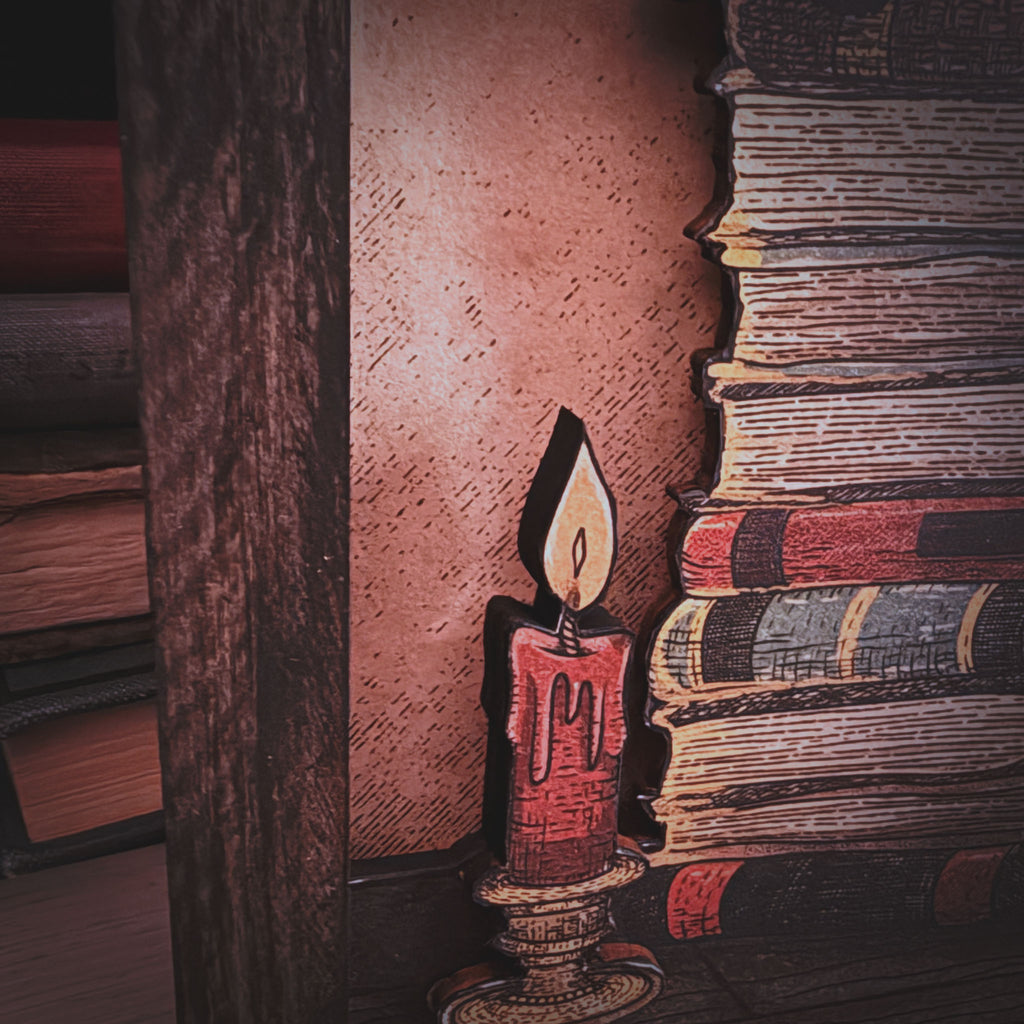 Books, Bones & Black Cats - Shadowbox (Artist Proof)