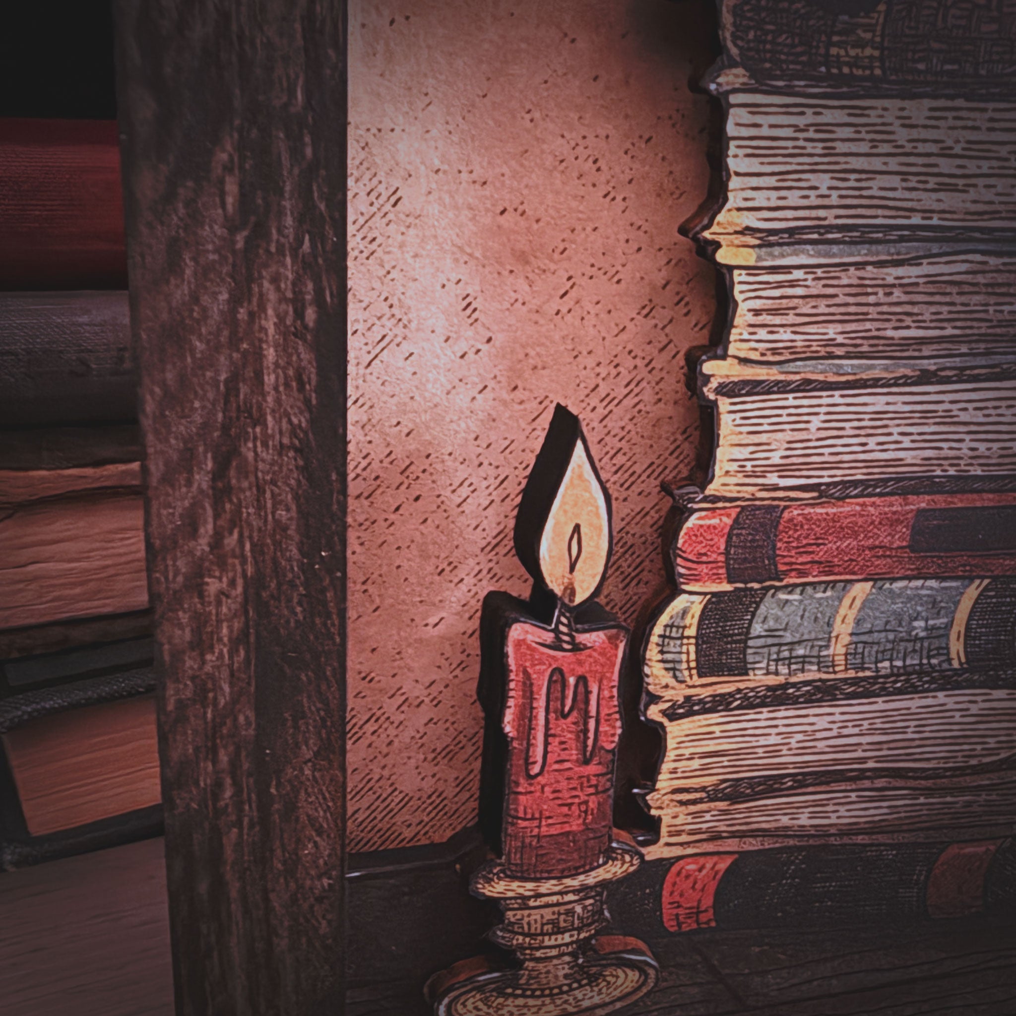 Books, Bones & Black Cats - Shadowbox (Artist Proof)