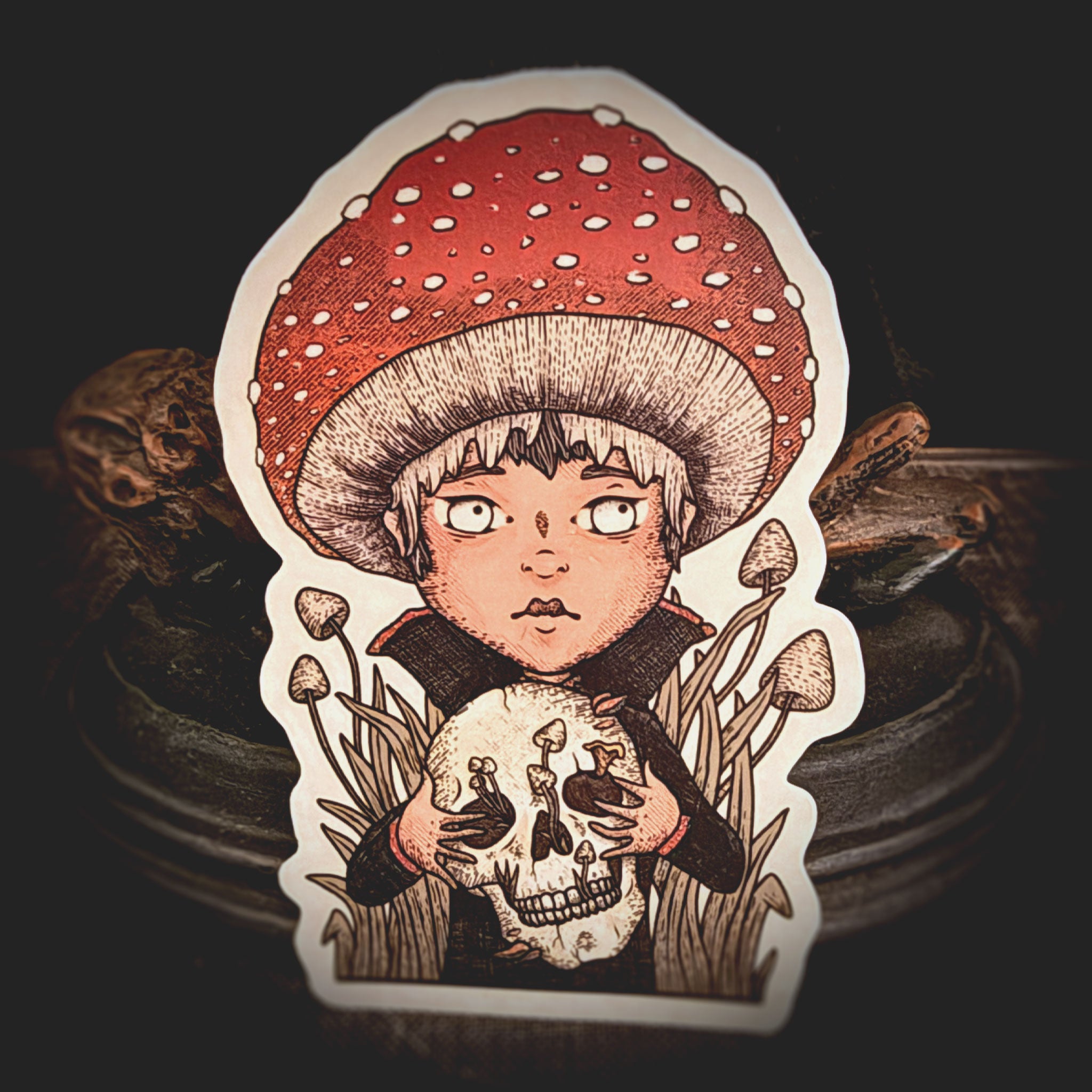 Mushroom Orphan Sticker