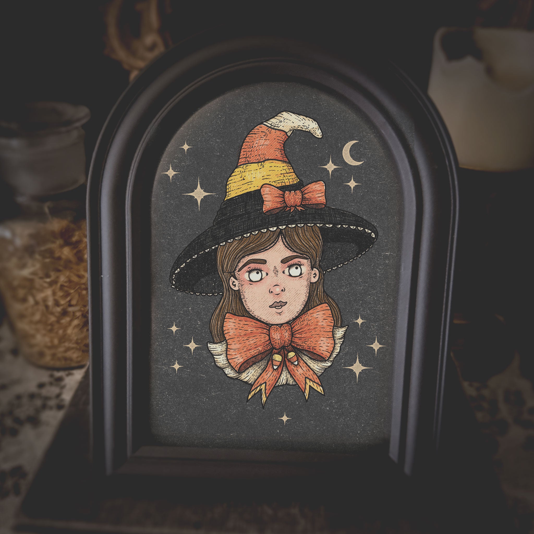 Candy Corn Witch