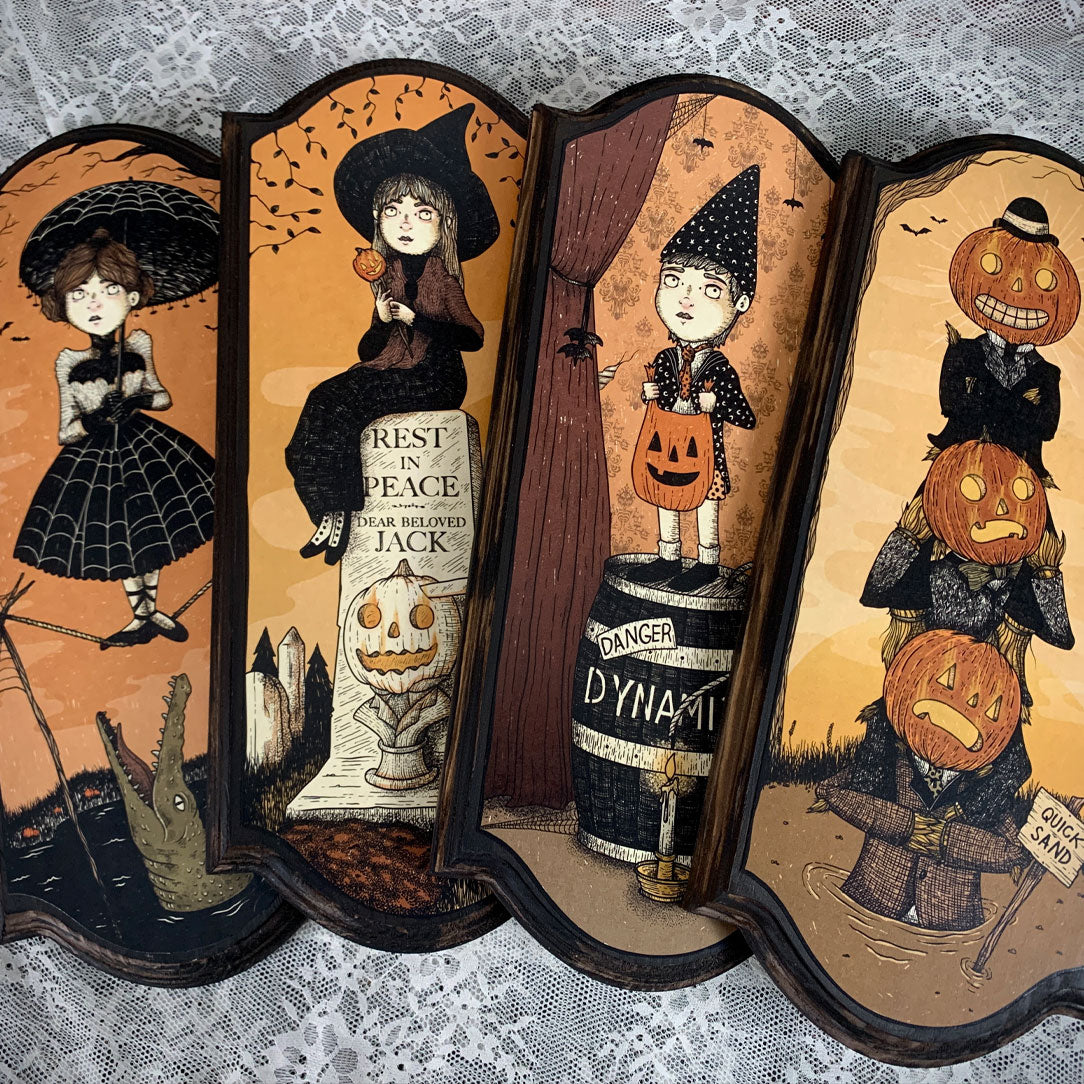 Stretching Portrait Set (wood print)