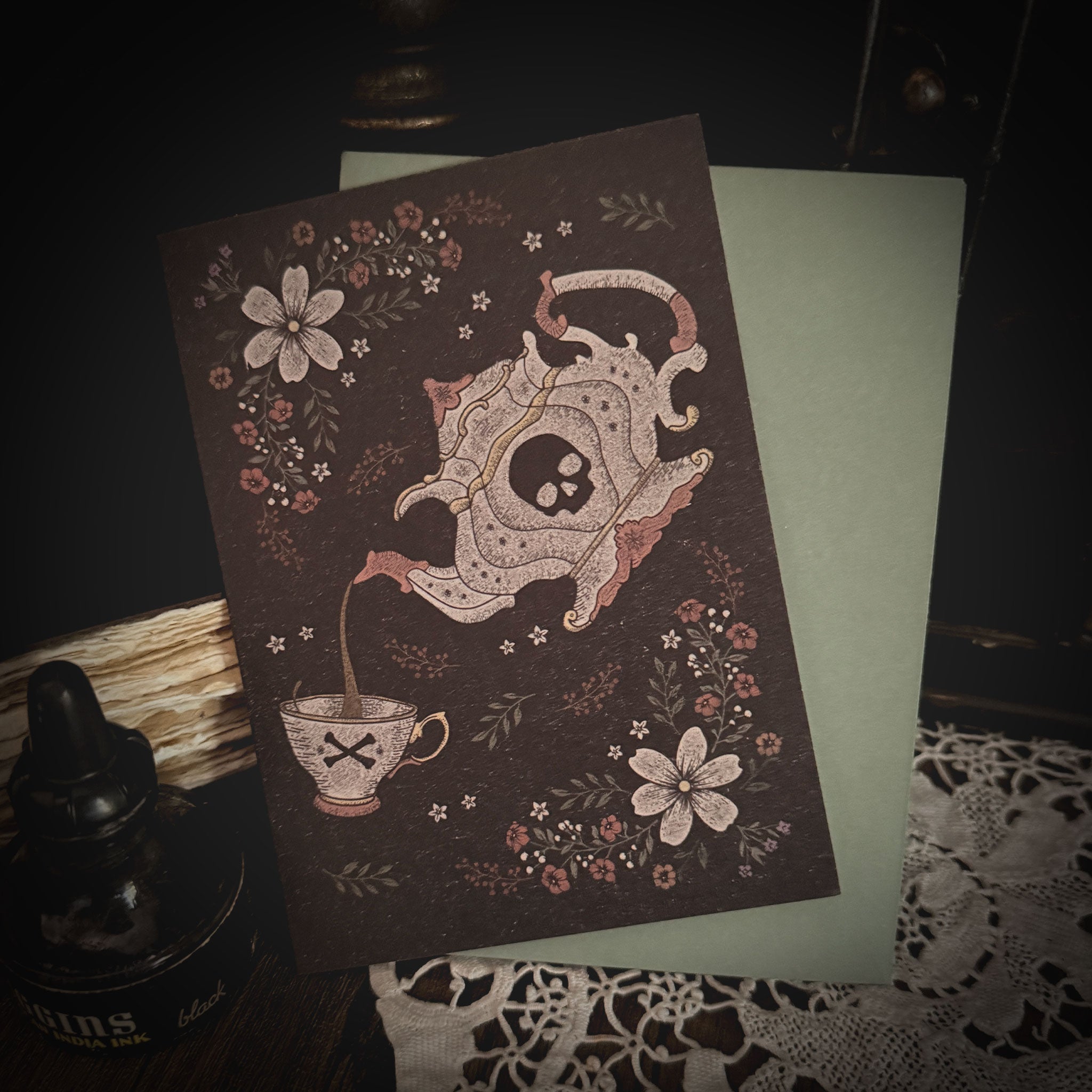 Victorian Tea Greeting Card